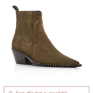 ISO Anine Bing Harris Boots in Olive Green size: EU 38 - 38.5 OR US 7.5-8